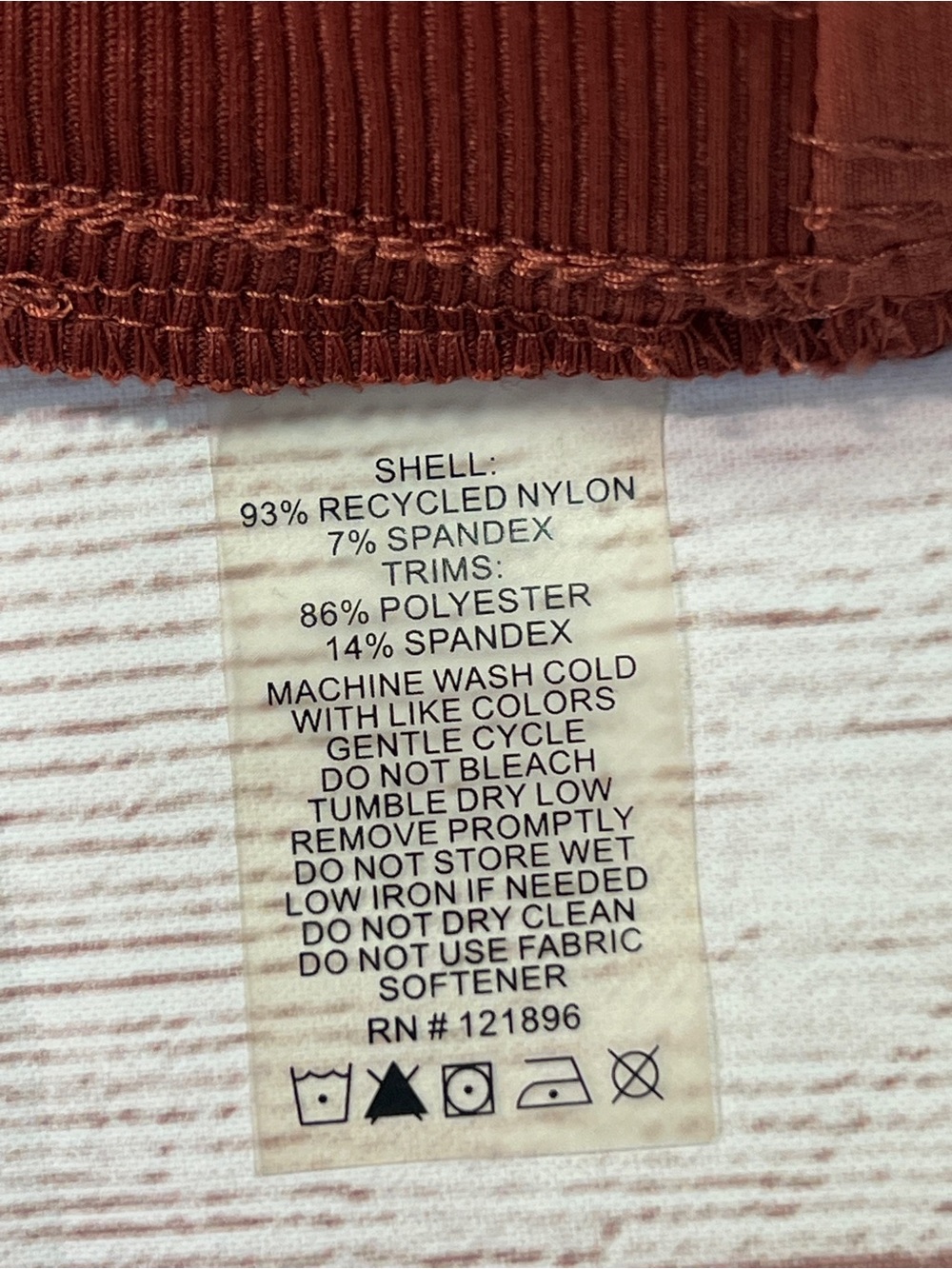 Title Nine Clamber 2.0 Hiking Shorts - 6 - rust red orange stretch 5" inseam - Picture 13 of 13